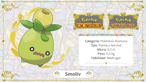 Smoliv y otros Pokémon basados en alimentos