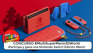 #MultiSuperMario3DWorld: Ganador de una Nintendo Switch edición Mario