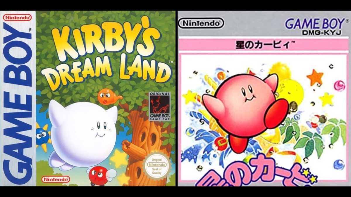 El motivo por el qué Kirby es blanco en la portada de Kirby's Dream Land