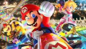 La imagen de una crisis con rehenes oculta en un juego de Mario Kart de Nintendo