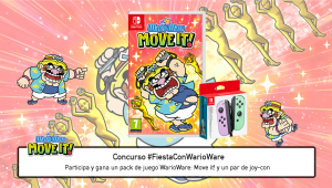 Sorteo #FiestaConWarioWare: gana una copia de WarioWare: Move it! y un par de Joy-Con para Nintendo Switch