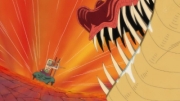 ¡Una abrasadora batalla! ¡Luffy contra el dragón gigante!