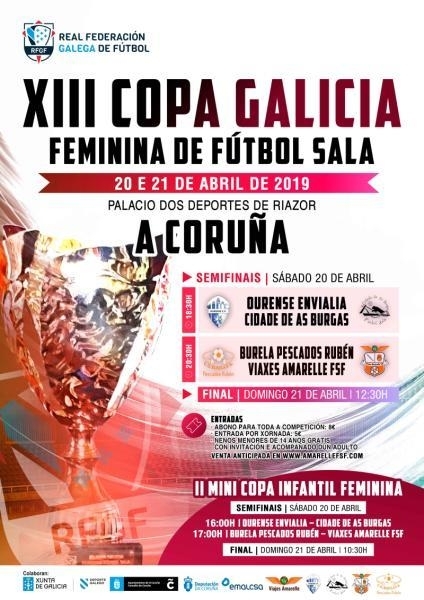 A Coruña, sede da final da Copa Galicia Feminina, en Semana Santa (20-21 de abril)