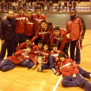 A Mariña Cadete, subcampeona gallega con gol naranja