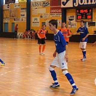 Aarón Fraga y Andrés Míguez, en la preparación de la Selección Gallega Sub-19