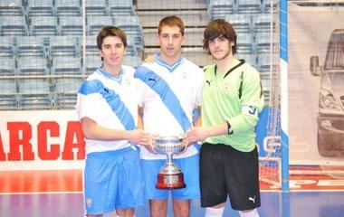 Brais, Turero e Manu, campións de España coa celeste sub-20