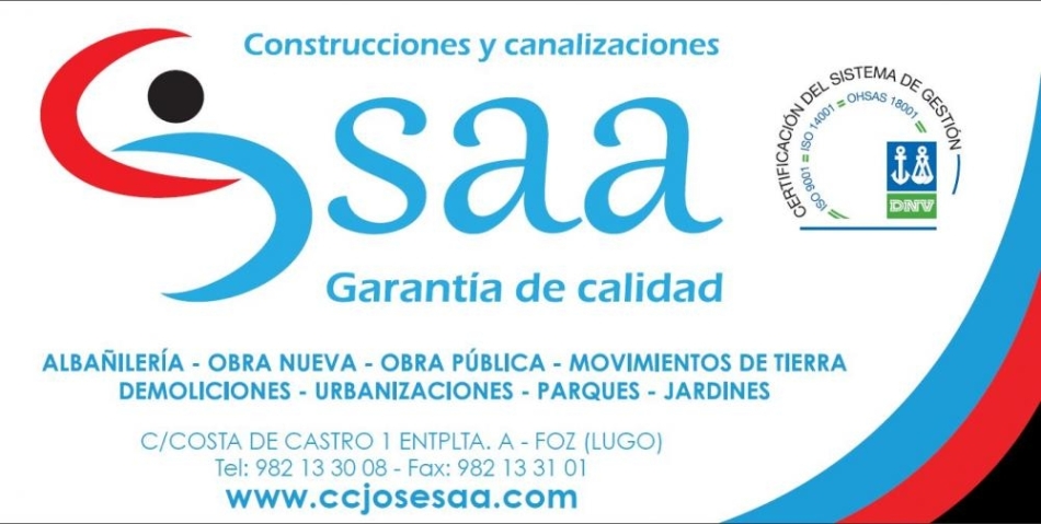 Construcciones y Canalizaciones Saa patrocina a Álex y Edu