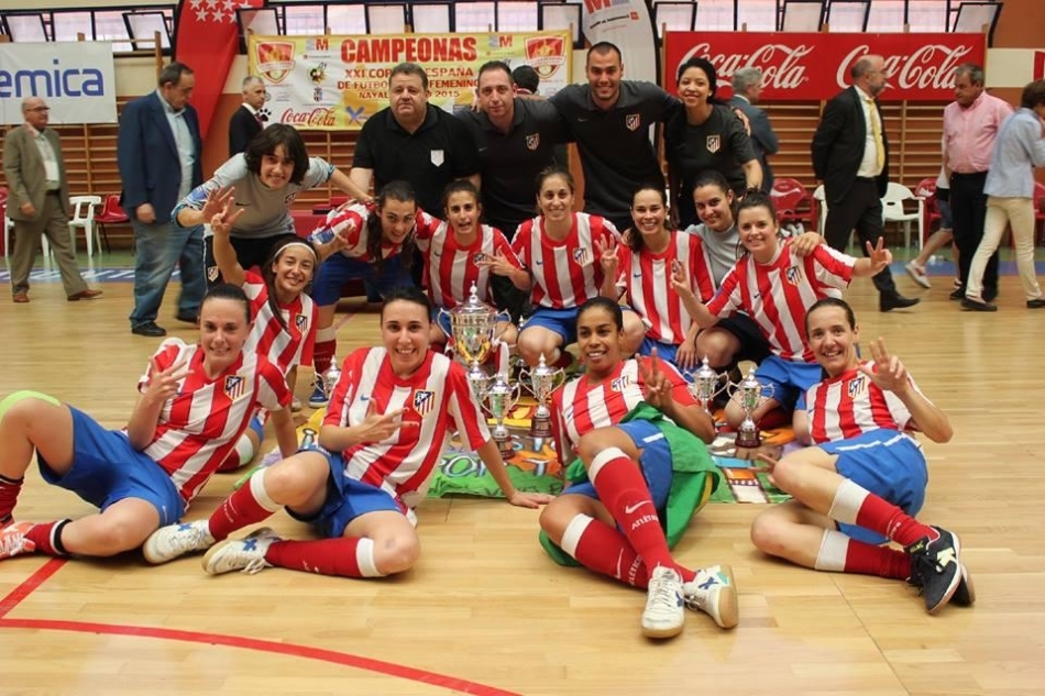 El Atlético campeón de Copa tras vencer al Burela (6-3)