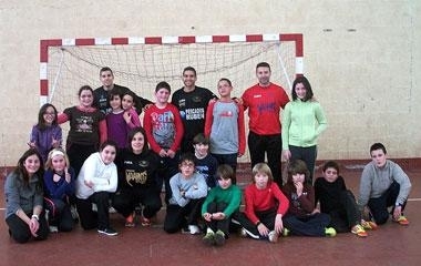 El CEIP Cervo entrena con el Burela FS