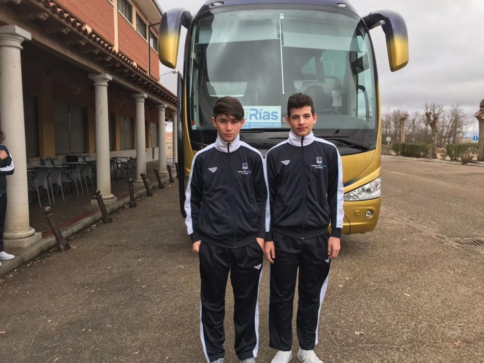 Gustavo e Nicholas, camiño do Nacional Sub-16 de Seleccións