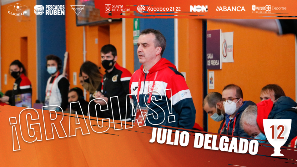 Julio Delgado cierra su etapa en Burela tras 6 temporadas de oro