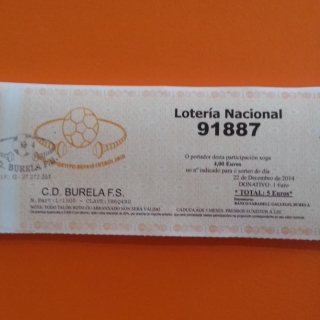 Lotería de Navidad 2014. Número 91.887