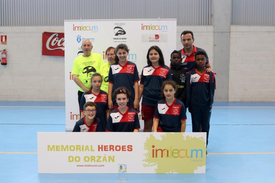 O Alevín, Equipo Máis Deportivo e terceiro clasificado no Memorial Heroes do Orzán da Coruña