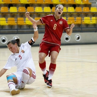 Peque, campeona con España