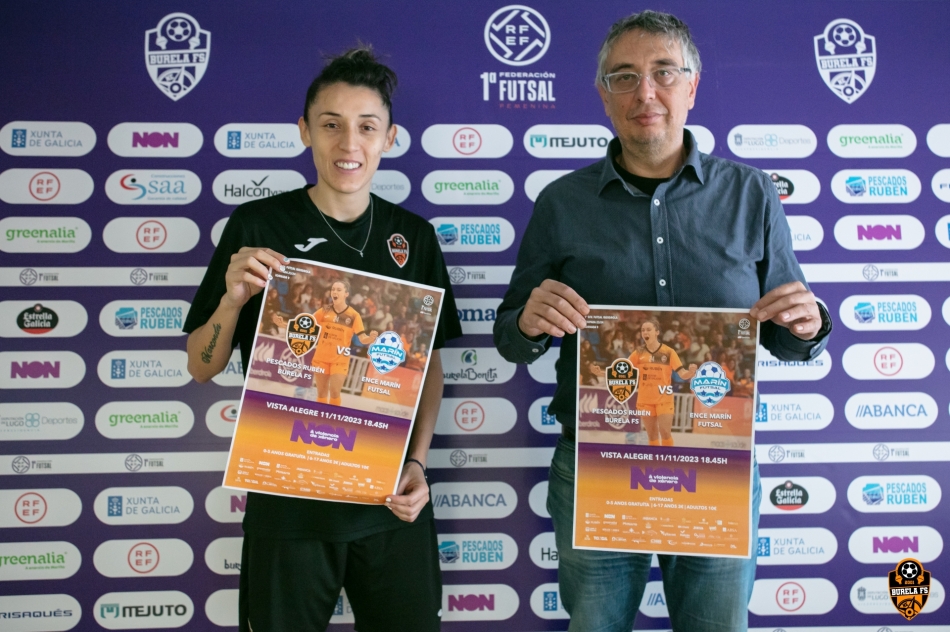 El Pescados Rubén Burela FS - Ence Marín Futsal será un partido dedicado a la lucha contra la violencia de género y el color morado lucirá en Vista Al