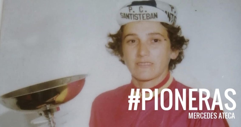 #Pioneras: Mercedes Ateca, leyenda e icono del ciclismo femenino español