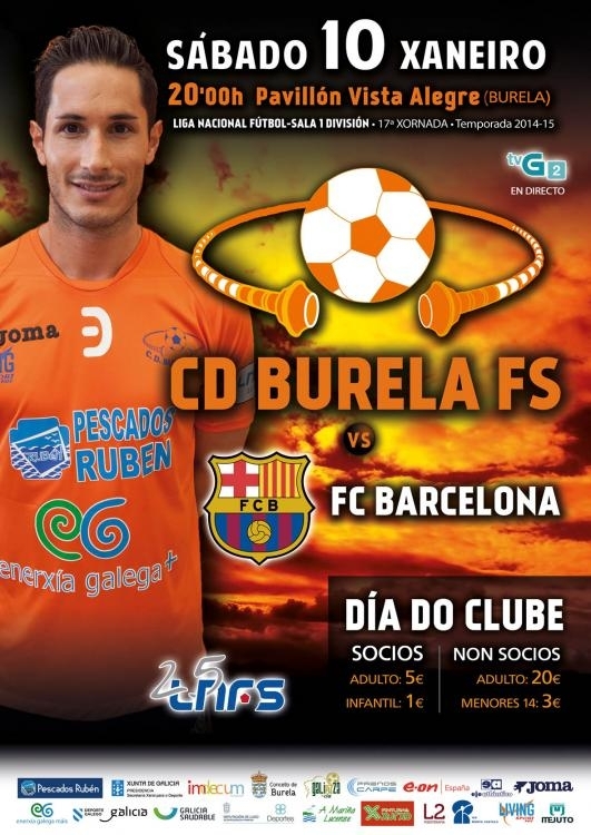 Venda anticipada para Burela FS-FC Barcelona (sábado 10, 20.00 horas, TVG2)