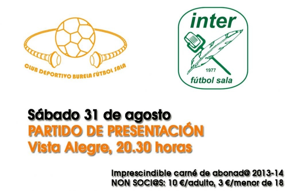 Venta anticipada para Burela FS-Inter Movistar (sábado 31, 20.30 horas)