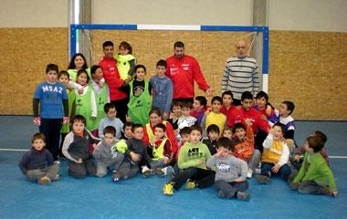 Visita laranxa ás escolas deportivas de Mondoñedo