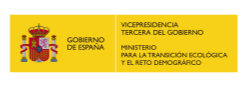 Logo Gobierno de España, Ministerio de Transición ecológica