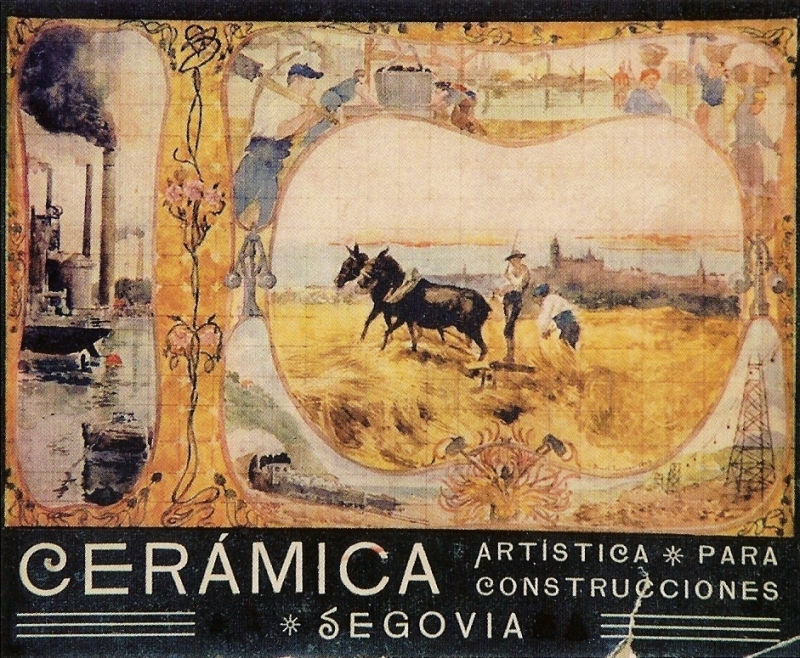 Historia de La Segoviana, fábrica de loza de pedernal y objetos mayólicos