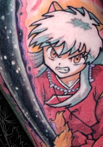 Tatuaje inuyasa anime color