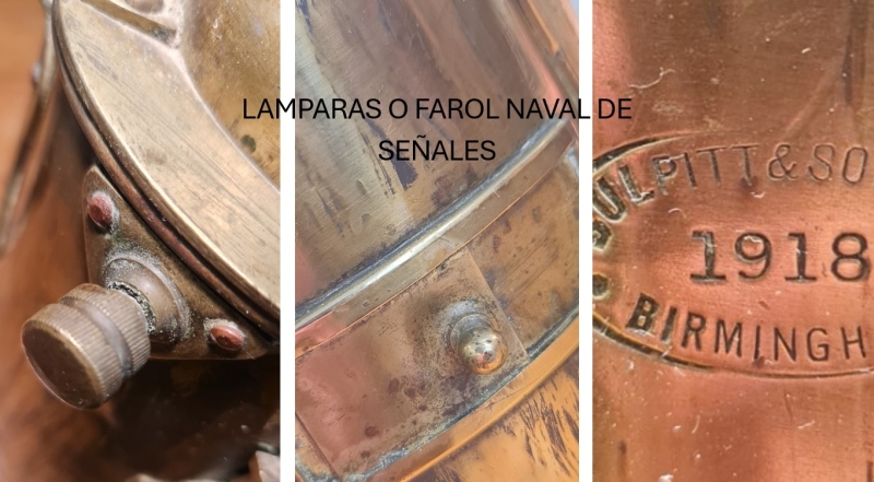 Lampara o farol naval de señales