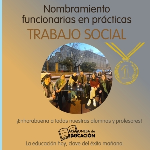 NOMBRAMIENTO  FUNCIONARIAS DE PRÁCTICAS TRABAJO SOCIAL DGA