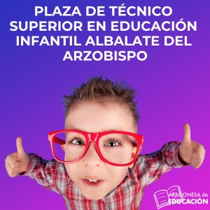 PLAZA DE TÉCNICO SUPERIOR EN EDUCACIÓN INFANTIL ALBALATE DEL ARZOBISPO