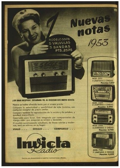 Radios de válvulas de vacío españolas.