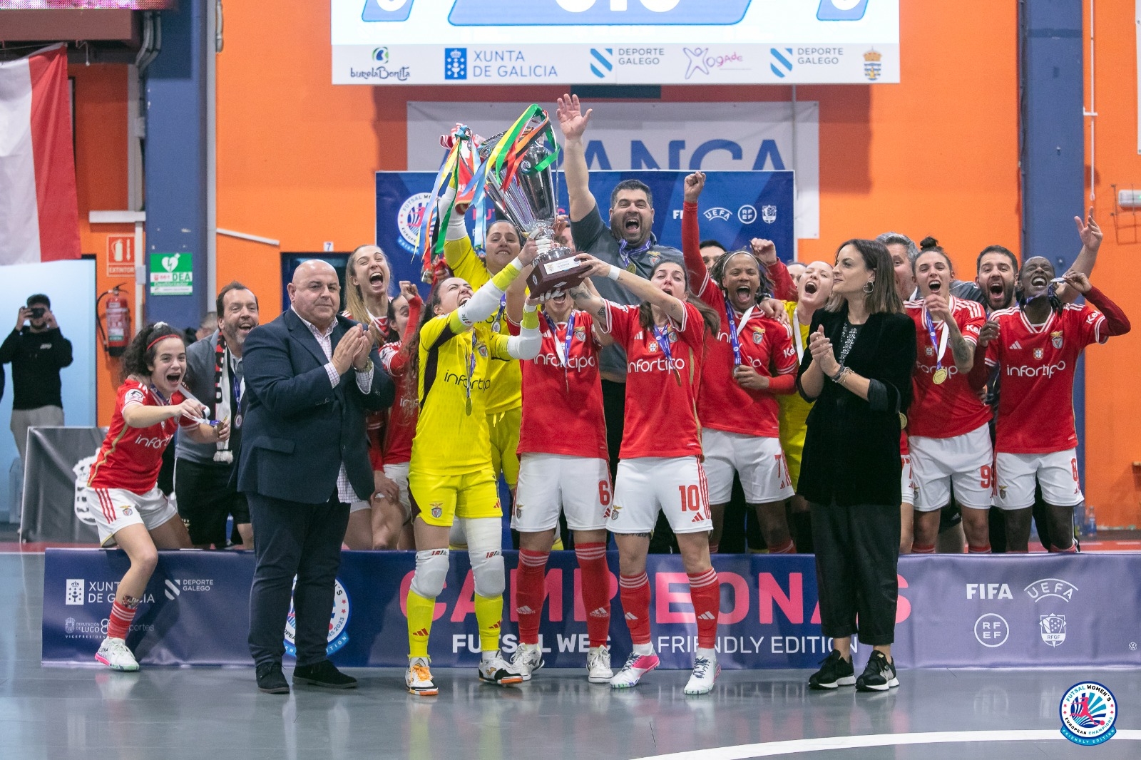 SL Benfica, campeonas de la Futsal WEC 2023