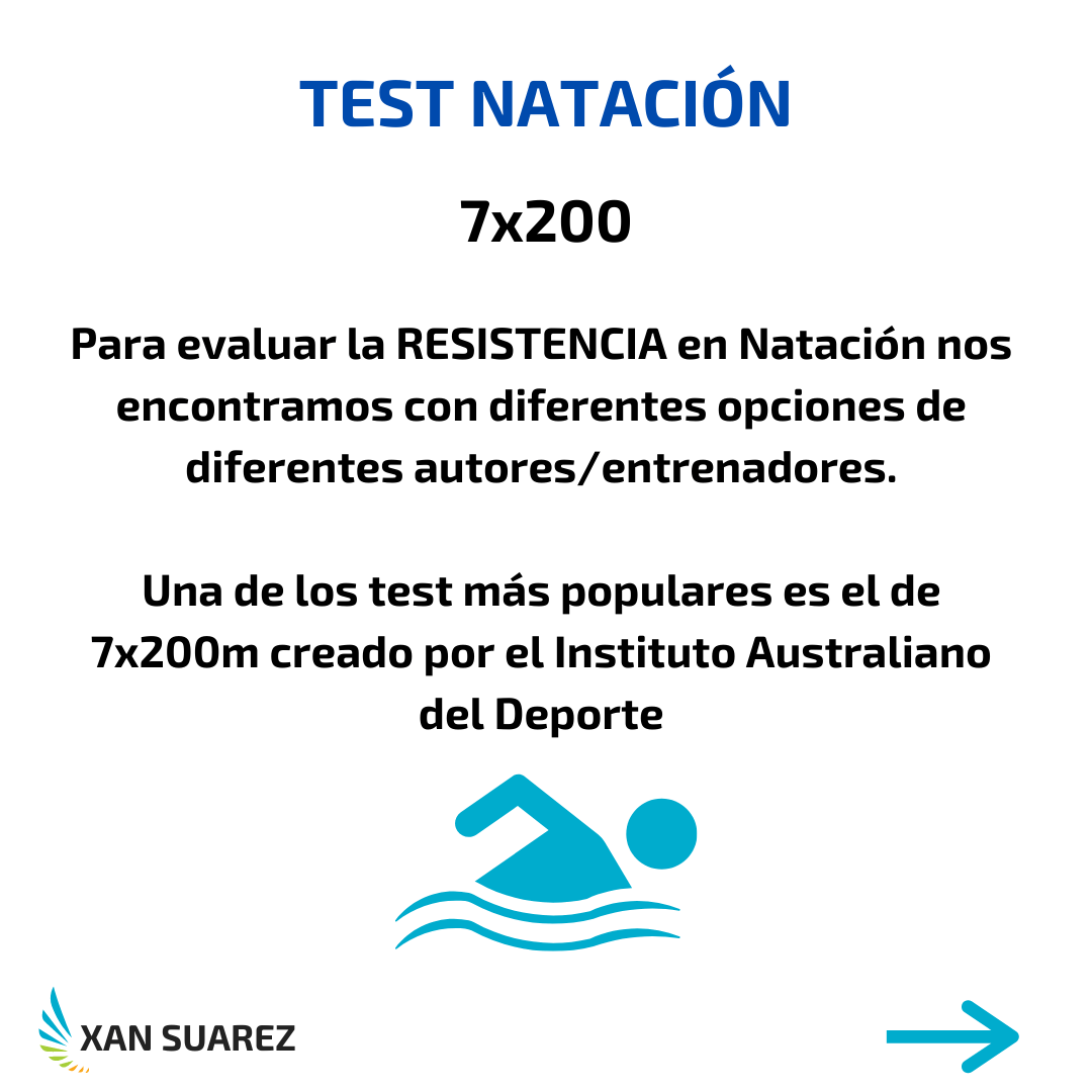 Test Natación 7x200