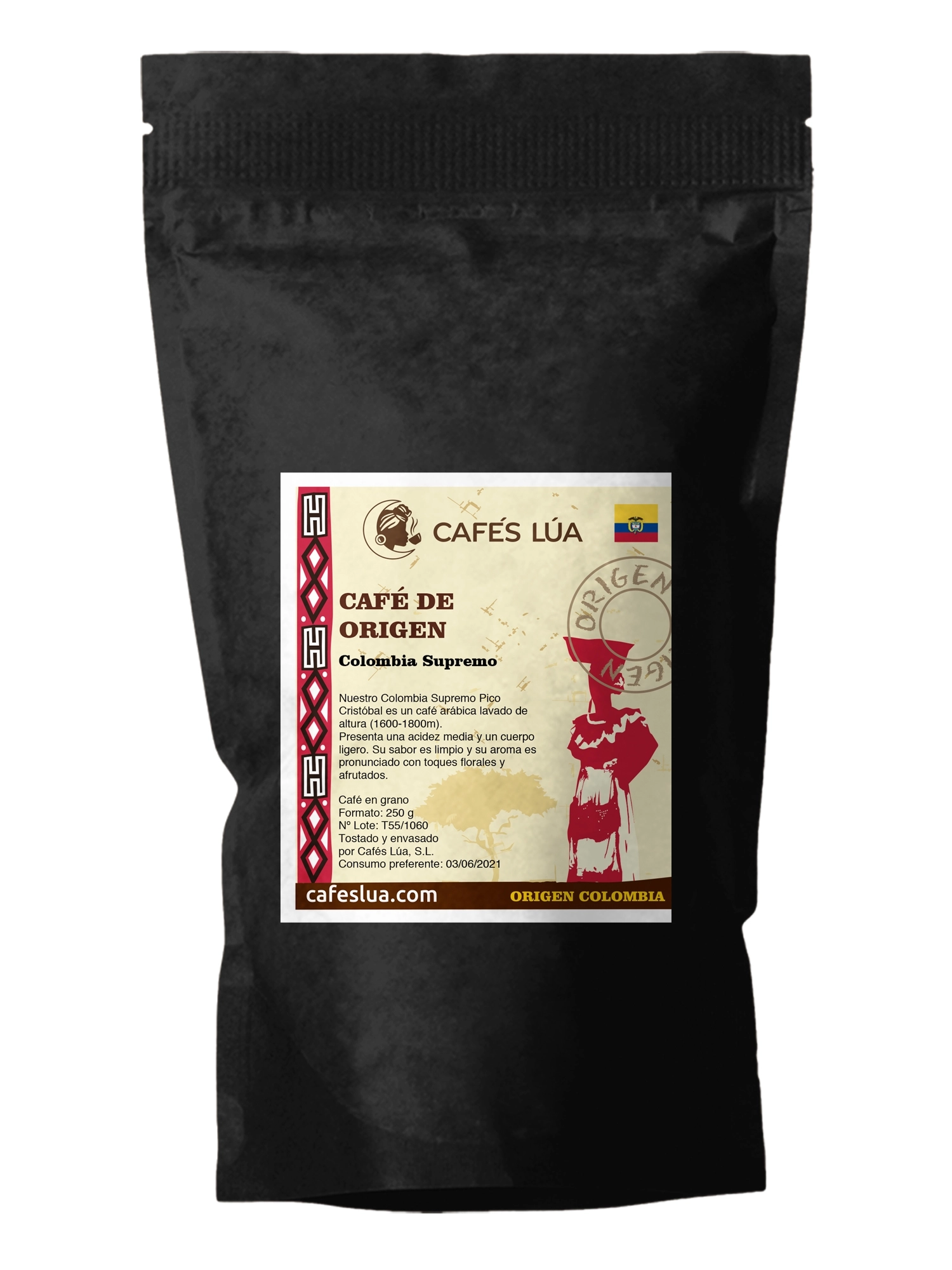 Café Natural Colombia Supremo en Grano